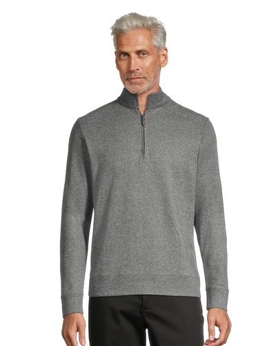Evolve Men's Double Knit Quarter Zip Sweater