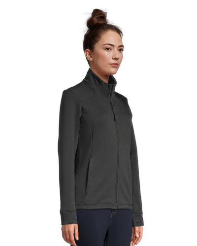 Aspire Women's Microstripe Brushback Fleece Jacket